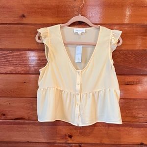 New pale yellow blouse by Pink Rose